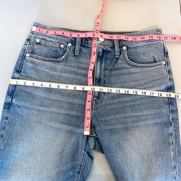 MADEWELL High Rise Slim Boyjean Tencel Edition in Neal Wash Size 30 - Picture 11 of 12